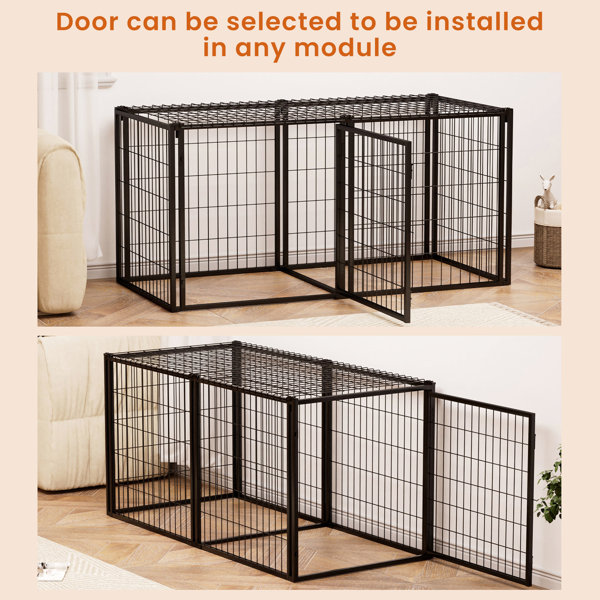 Tucker Murphy Pet™ 63" Dog Crate For Medium Sized Canines, Puppy ...